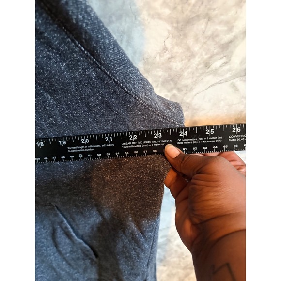 Banana Republic Men's XL Gray Heathered Cowl Neck Button Pullover Sweatshirt‎ - Picture 6 of 6